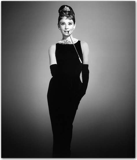 audrey hepburn coco chanel little black dress|Audrey Hepburn satin dress.